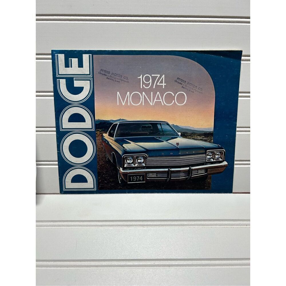 1974 DODGE MONACO Original Factory Dealership Brochure